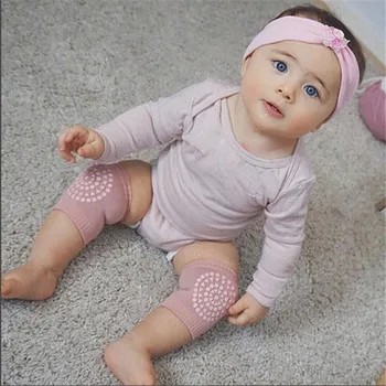 

2020 New style Baby Boy Girl Silica Kneepad Protector Leg Warmers Crawling Non-Slip Terry Thick Cotton Knee Pads for crawling