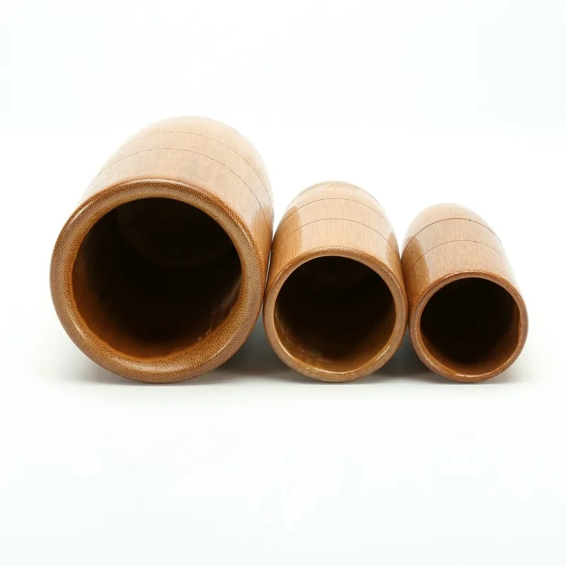 20pcs Carbonized Bamboo Cupping Jar Body Massage Kit Acupuncture Therapy Traditional Medical Treatment Pain Massager 6
