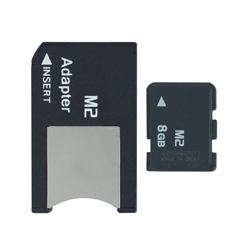  Hot 8GB 4GB 2GB 1GB M2 memory card Memory Stick Micro with Adapter MS PRO DUO
