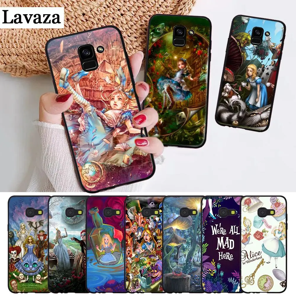 

Lavaza fairy tale Alice in Wonderland Silicone Case for Samsung A3 A5 2016 2017 A6 Plus 2018 A7 A8 A9 A10 A30 A40 A50 A70 J6