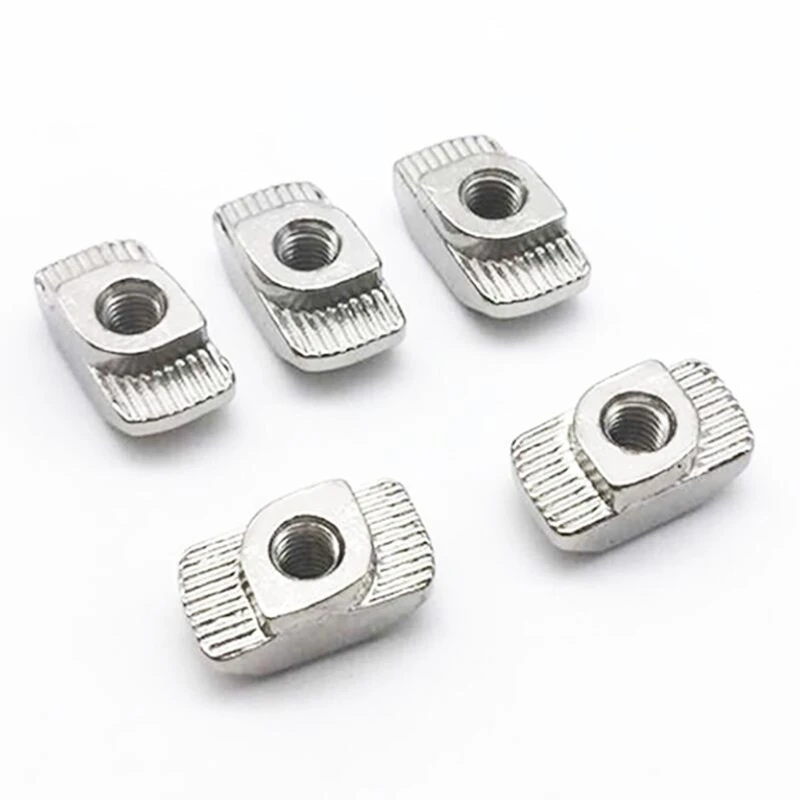 Гайки серии 20 100/20 штук M3/M4/M5 * 10*6 T для откатных Т гаек застегнуть гайка молотка