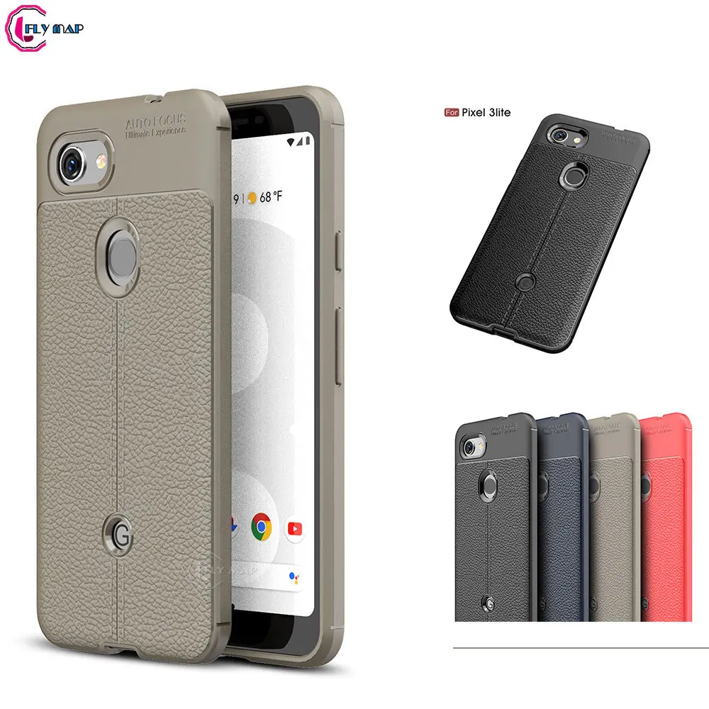 Soft Cover for Google Pixel 3 Lite 3Lite Pixel3Lite Litchi Silicone TPU Phone Case 3XL Pixel3xlLite Coque |