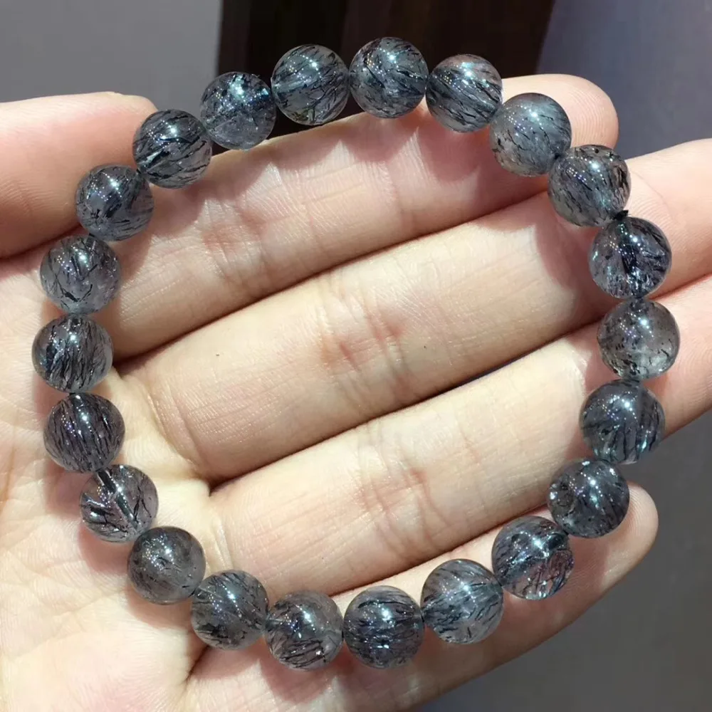 Natural Black Currant Super 7 Melody Quartz Fashion Bracelet (3)