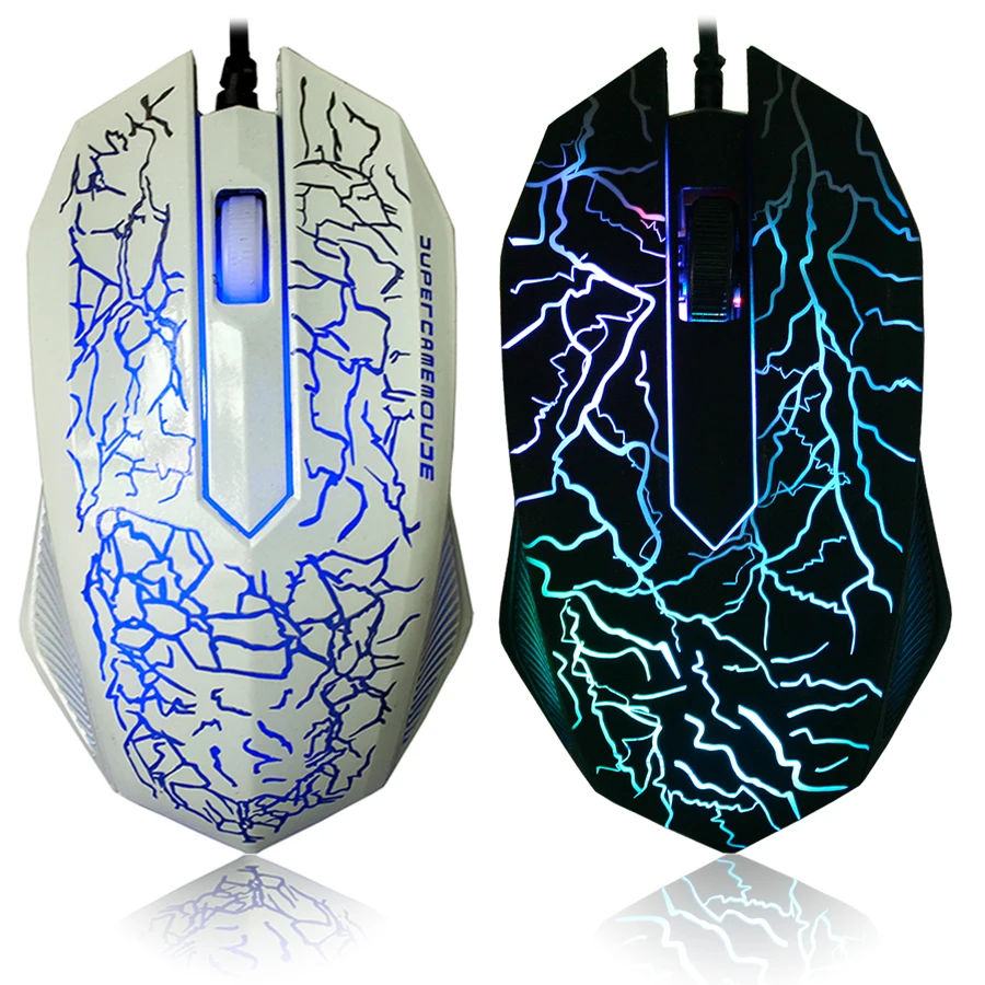 

Beitas USB Wired Mouse 2400DPI 3 Buttons Optical Gaming Game Mouse 7 Colors LED luminous mouse for PC Laptop Computer