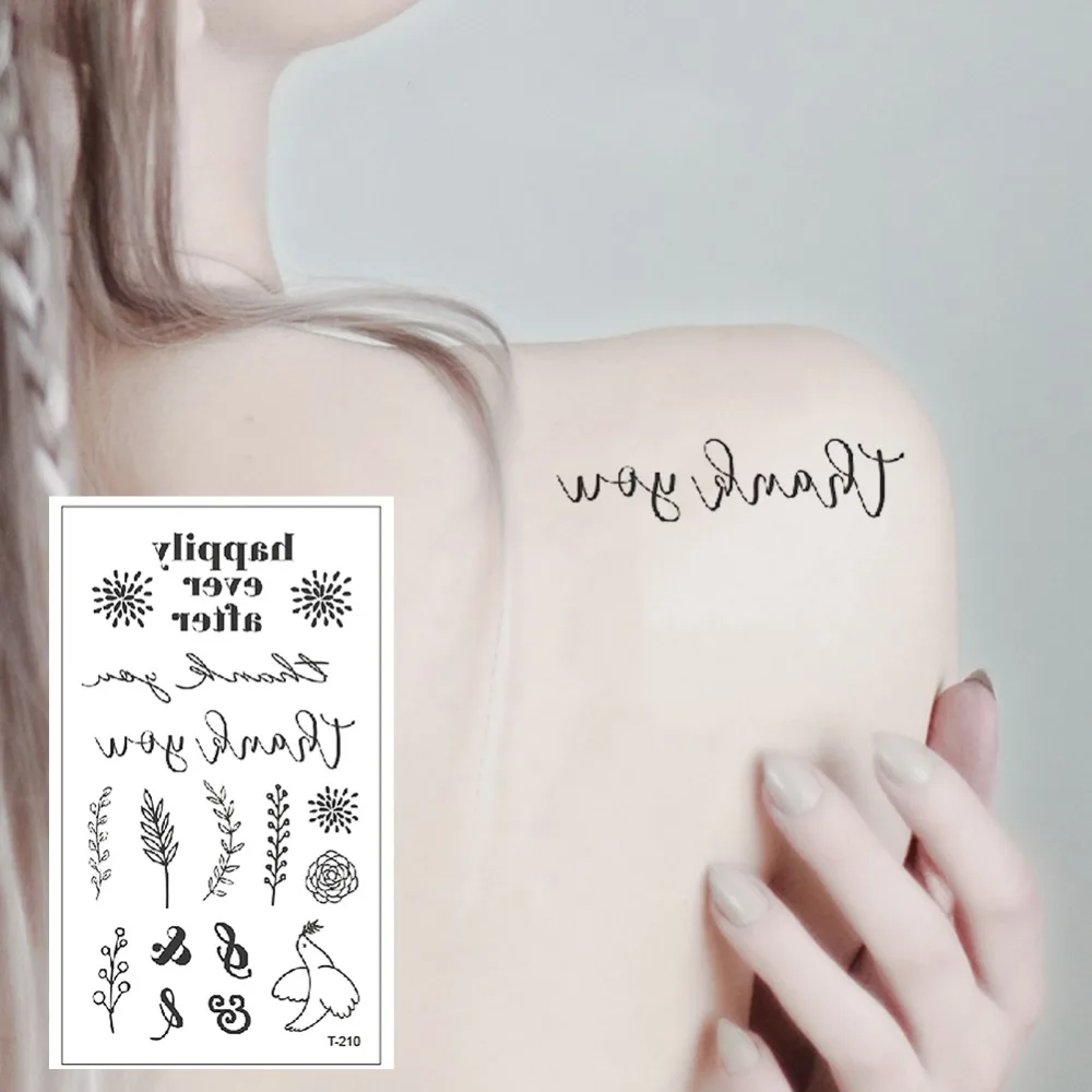 

Hot Small Sexy Lips Leaf Black Cartoon Temporary Tattoo Cute Star Tattoo Sticker Love Women Body Finger Art T-210