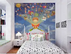 Пользовательские 3d фото обои детской комнаты росписи земли знания детей HD живопись 3d фото ТВ фоне стены- тканые обои