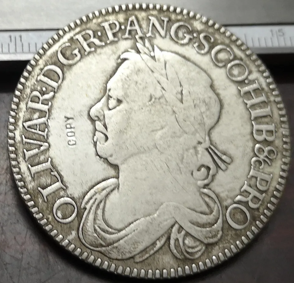 1658 Великобритания монета с серебряным покрытием копия