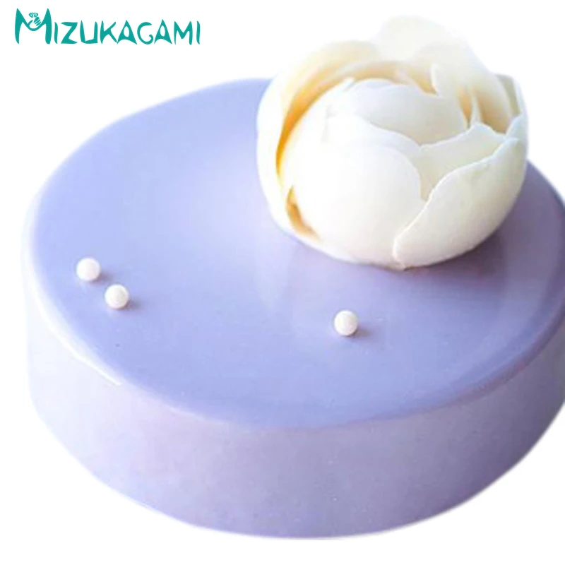 Круглая форма для десерта, шоколада силиконовая форма для пудинга Fondant(сахарная) форма для выпечки инструмент для декорирования, сделай сам кухонные принадлежности для выпечки DJ-01858
