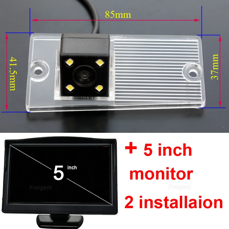 Автомобильный резервный вид сзади беспроводной gps парковочная камера монитор для Kia Sportage 2000 2001 2002 2005 2006 2007 2008 2009 2010 2011 2012 - Название цвета: with monitor 1