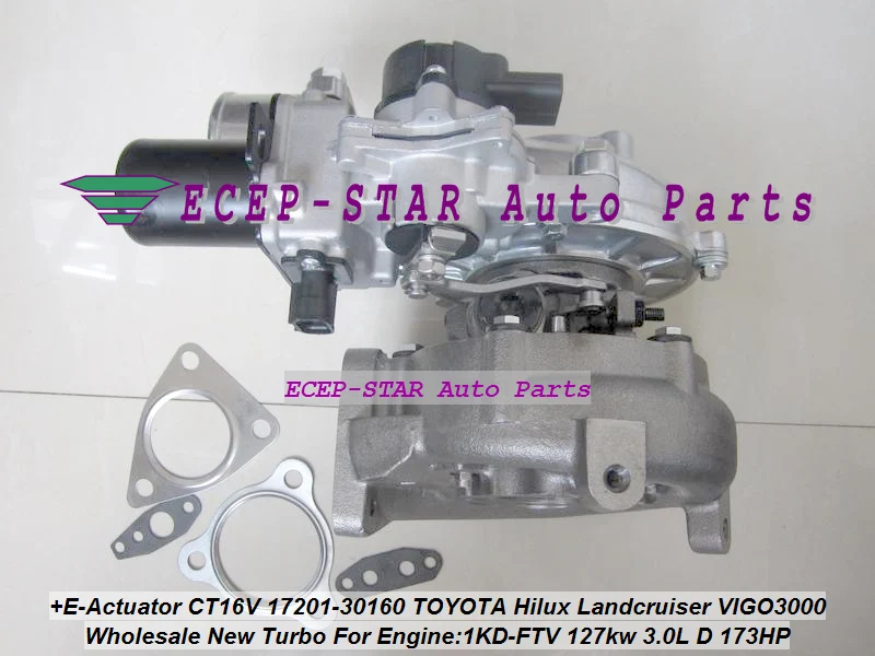 Турбо-электронный привод CT16V 17201-30160 17201-30100 1720130101 для TOYOTA HILUX SW4 Landcruiser D-4D 1KD-FTV 1KD 1 KDFTV 3.0L