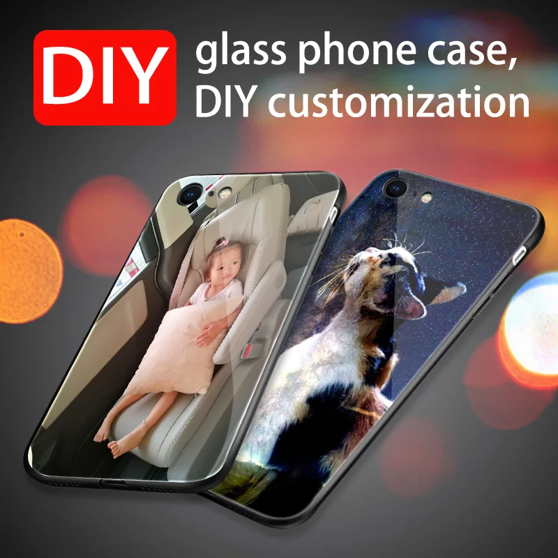 

For Samsung Galaxy Note 10 Tempered Glass Case DIY Customized Glass Phone Cases Cover for Samsung note10 Coque Capa note 10 plus