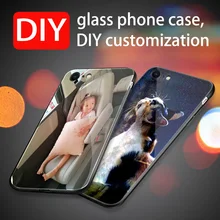Oneplus 7 pro case DIY Glass case For Oneplus 6T Silicone Frame Hard Glass Cover For Oneplus 7 Pro 1+7 6 One plus 6T 1+6T capa