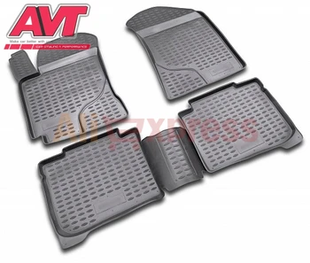 

Floor mats for Kia Cerato 2004-2009 4 pcs rubber rugs non slip rubber interior car styling accessories