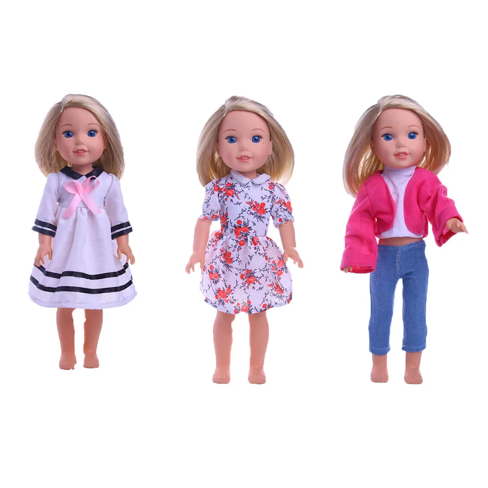 

Lovely Doll dress Suits for 14.5 Inch American Doll Clothes Wellie Wisher m143