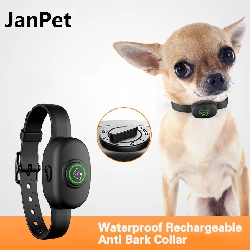 Waterproof Pet Dog Rechargeable Anti Bark Collar Adjustable 5