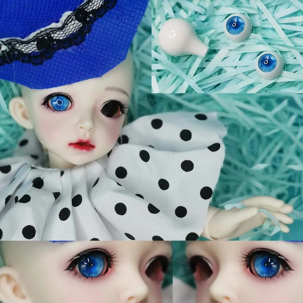 1 пара акриловых глаз для игрушки SD BJD глаз куклы мультфильм 14 мм 16 мм 18 мм 1/3 1/4 1/6 для BJD куклы аксессуары синий глаз аниме для куклы