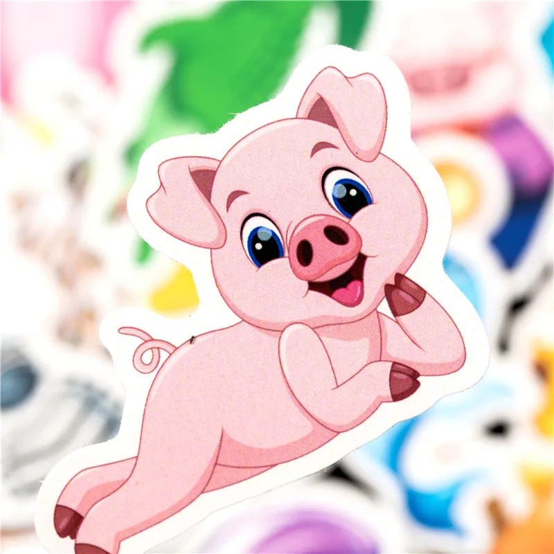 50PCS Animal Cartoon Stickers Starfish Kid Sticker Set For Children Travel Case Bicycle Laptop Notebook Toy Anime Stickers (11)