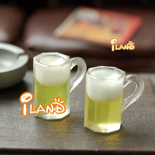 Wholesale Beer glass cups 10pcs112 Dollhouse Miniature Average Alcohol