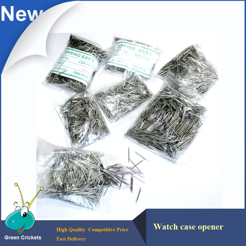 

Wholesale 1000pcs/bag 17mm Stainless Steel Watch pins,Competitive price Spring Bar Watch Split Pins