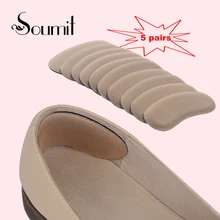 купить! Soumit 5 пар / 10 шт. Губка с липкой обувью Назад Каблук Клей Толстые стельки Пяточные вставки Колод