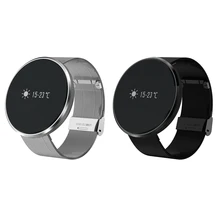Bluetooth 4.0 Приборы для измерения артериального давления Напульсники шагомер сердечного ритма Мониторы Смарт часы с Сенсорный экран Сталь ремень для iOS и Android