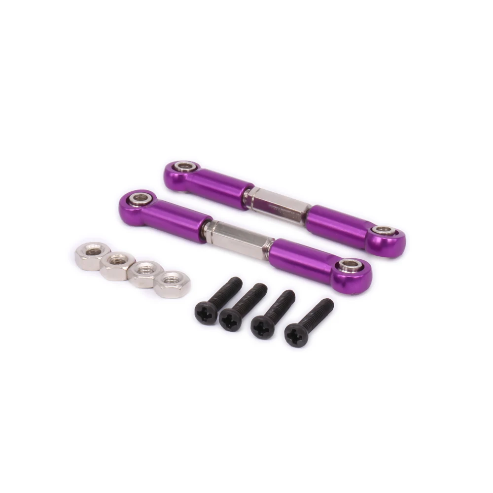 

2PCS Front Shock Absorber Tie Rod Servo Link For Rc Hobby Model Car 1-12 Wltoys 12428 12423 Monster Truck Short Course s-Course