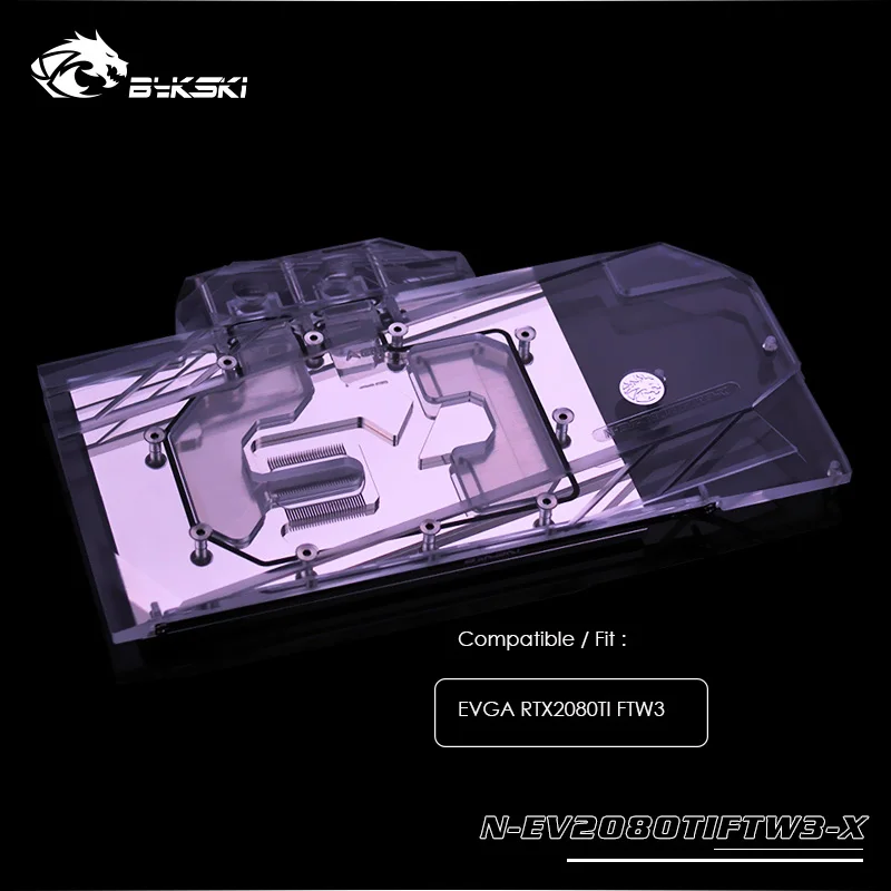 Bykski водный блок для EVGA RTX2080TI FTW3 водяное охлаждение GPU Блок кулер VGA совместимая