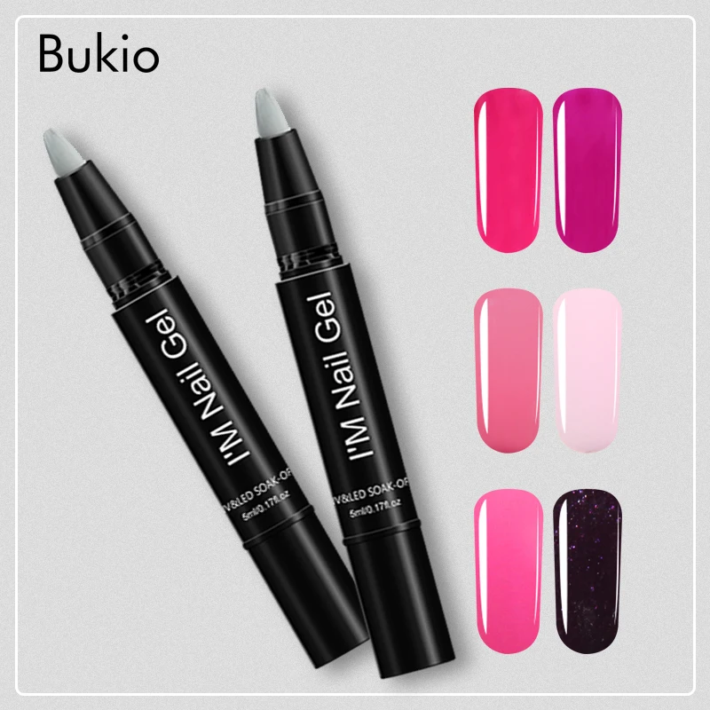 Bukio гелевая УФ Лаковая ручка для ногтей легко использовать аксессуары чернильный
