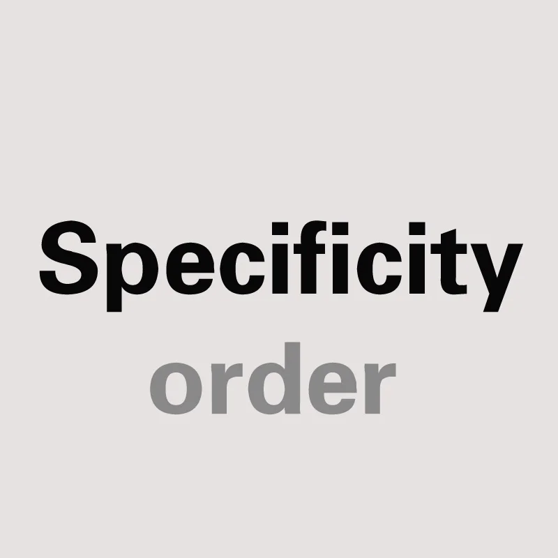 Online Specificity order Don t order without our confirmation
