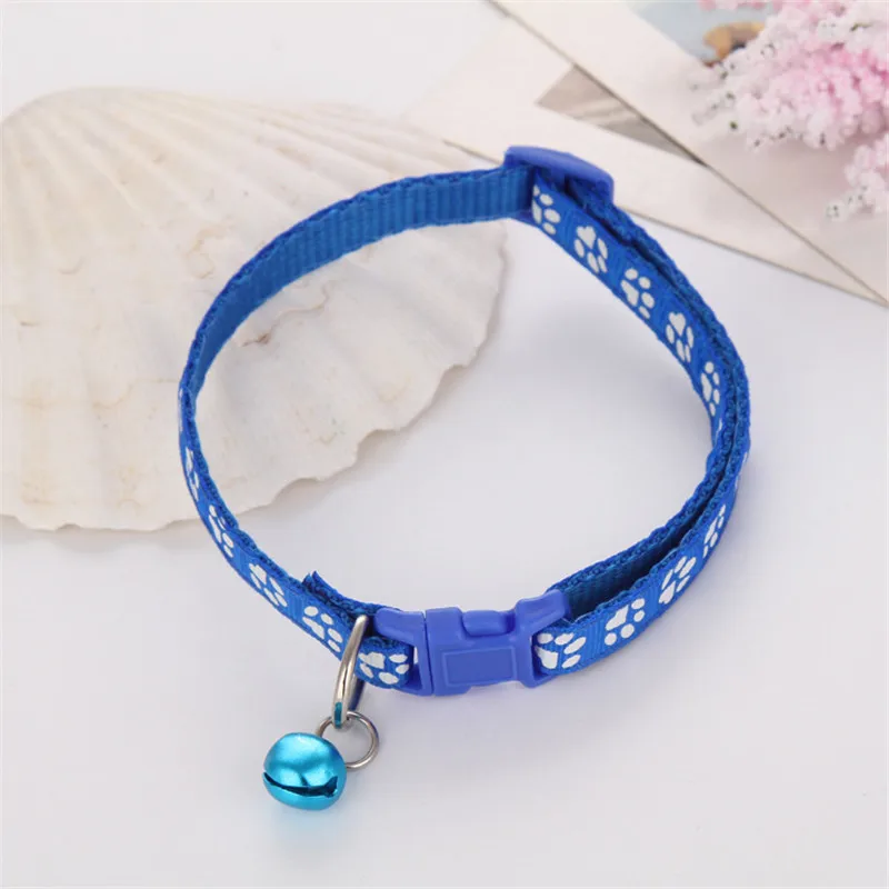 

1PC Small Footprint Dog Puppy Cat Kitten Pet Supplies Pet Collar Christmas Footprint Pet Collar Strap Buckle