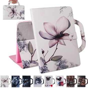 

Auto Sleep Wake Smart Cover For Samsung Galaxy Tab A 8.0" inch 2019 SM-T290 SM-T295 Case Handle Stand Painted Flip Tablet Shell