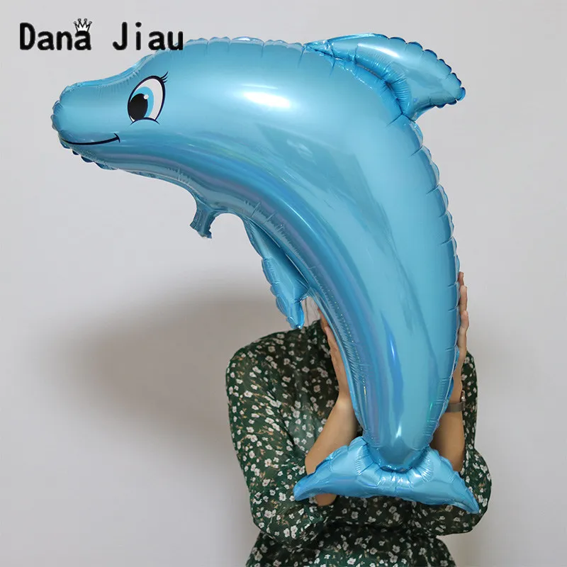 dana jiau NEW pirate shark birthday party helium balloon 6th years old boy cartoon big ocean animal theme toy ball Decoration