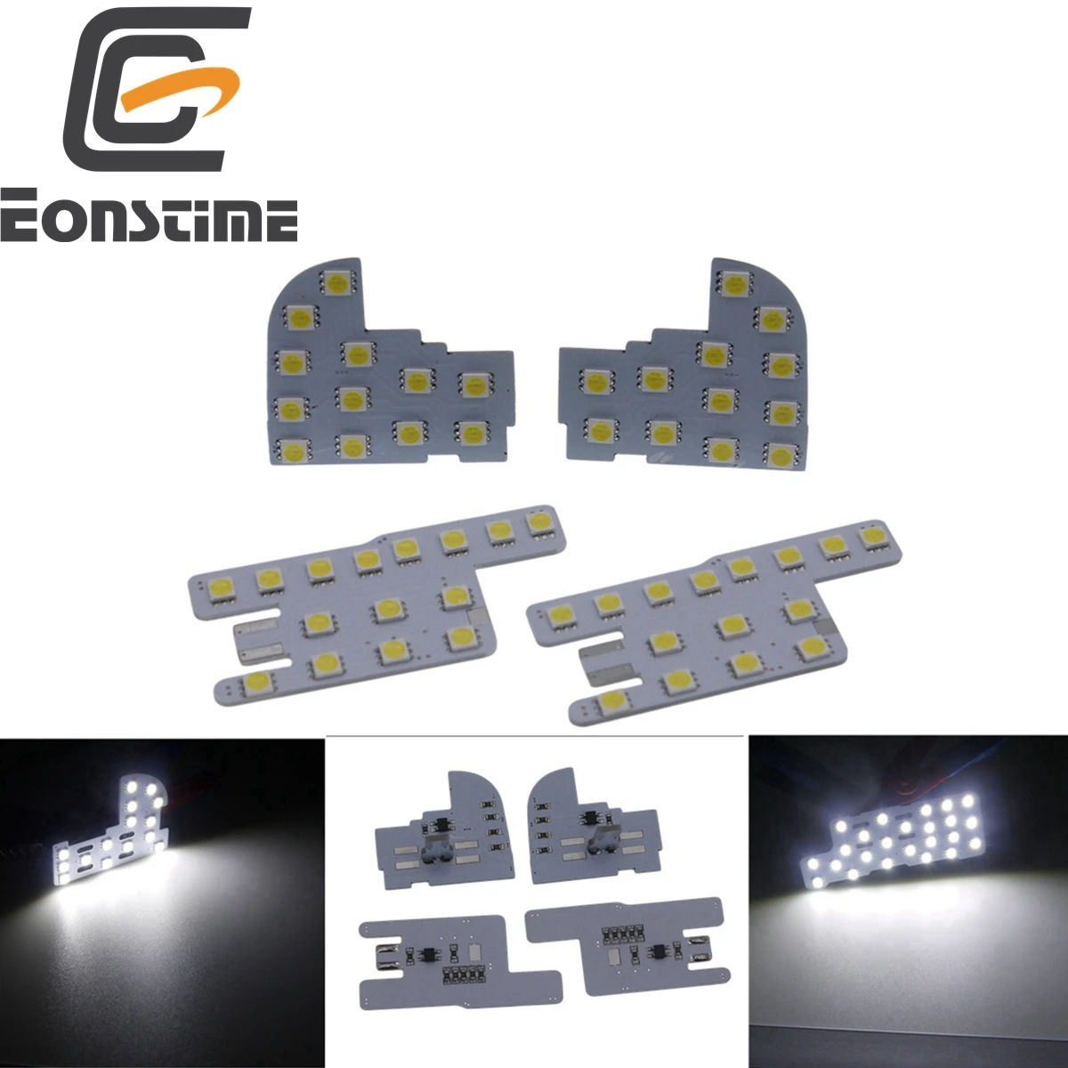 Eonstime 4 шт. для Honda CRV 2013-2016 2014 2015 SMD СВЕТОДИОДНЫЙ внутренний Купол Карта лампы для чтения купольные лампы внутренсветодиодный светодиод белый 6000K 12 В