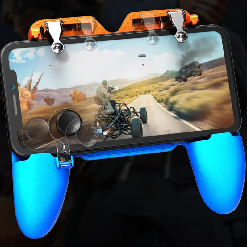 

W19 PUBG Metal mobile game Trigger For xiaomi iPhone Android IOS phone Gamepad Gaming Controller free Fire Controller Joystick