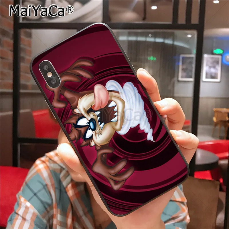 MaiYaCa Looney ttes Tasmanian Devil Taz чехол для телефона для iphone 11 Pro X 8 7 6 6S Plus 5 5S SE cass - Цвет: 8