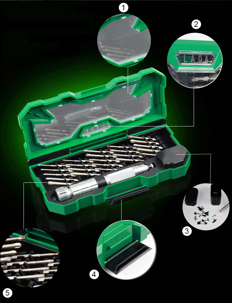 LAOA 25 в 1 Набор прецизионных отверток многофункциональный ручной инструмент для ремонта мобильного телефона, ноутбука и очков