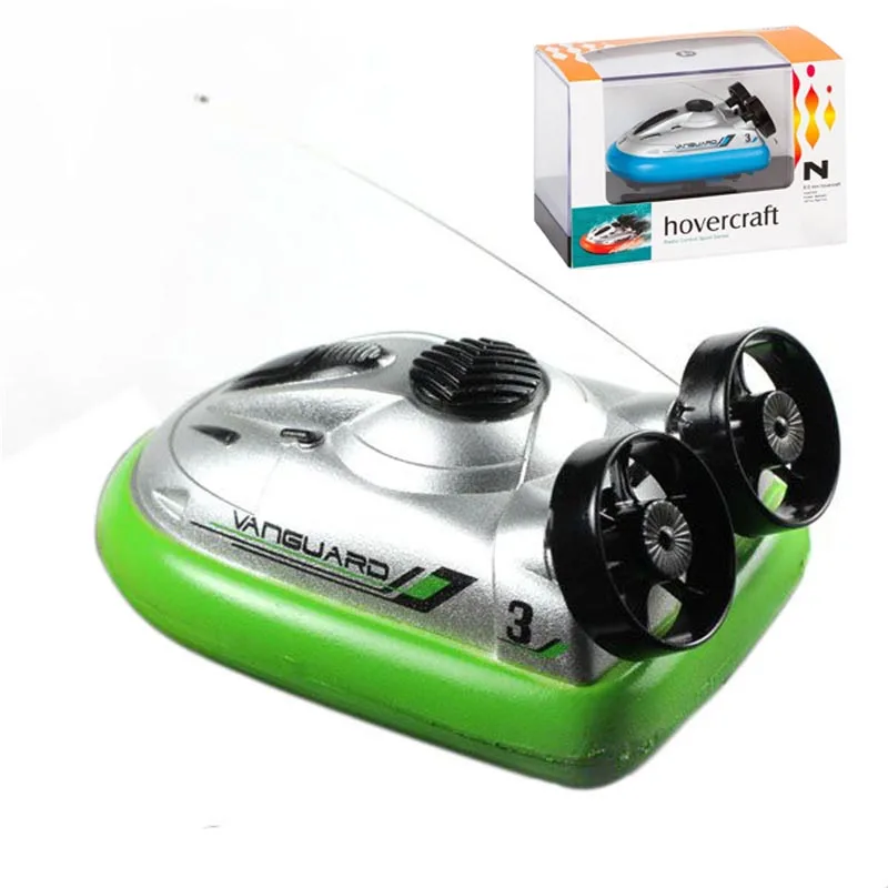 Мини RC на воздушной подушке модель дистанционного управления реактивный катер радио R/C турбо двигатель Классический Электрический катер игрушка для мальчика - Цвет: Green with box