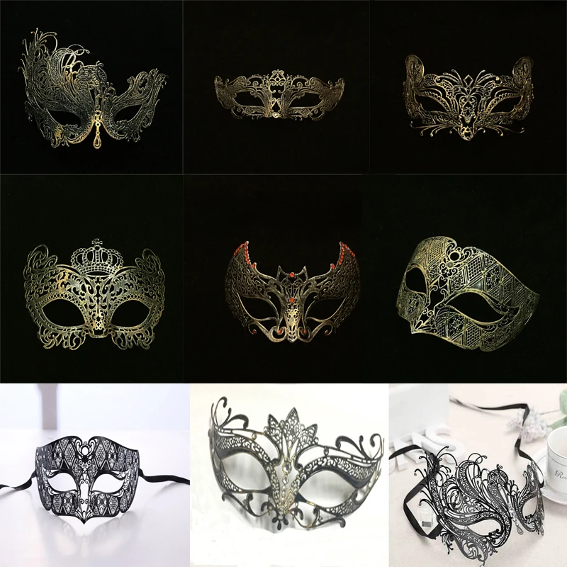 Metal masquerade masks 2018 Easter masks paintball Elegant Metal Laser