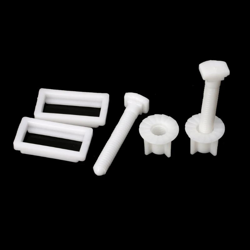 1 Pair Toilet Seat Expansion Screw Hinges Easy Install Small Rubber Top Universal Fixing Professional Nuts Accessories 517A