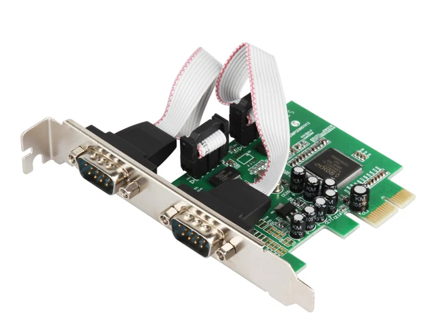 2 порта RS232 RS 232 последовательный порт COM к PCI E Express адаптер конвертер IOCREST портовый