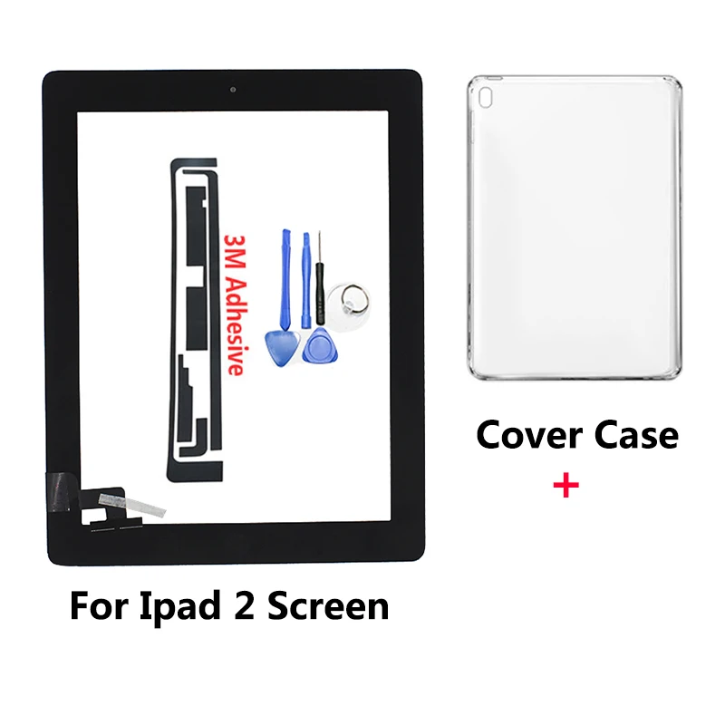 Сенсорный экран для планшета Ipad 2 iPad2 A1395 A1396 A1397 стеклянная панель с дигитайзером и