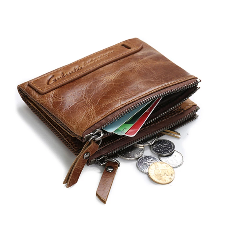 Genuine Leather Wallet Men Women (1)