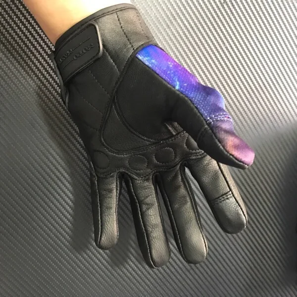 unicorn  leather mesh protector glove touch screen MOTOMASTR 6