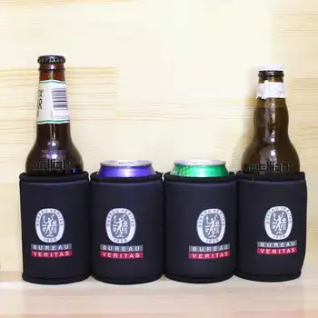 

300pcs Print LOGO Beer Can Cooler Holder Beer Can Cover Custom Stubby Holders Neoprene Bottle Holder Can Cooler Wedding Favor