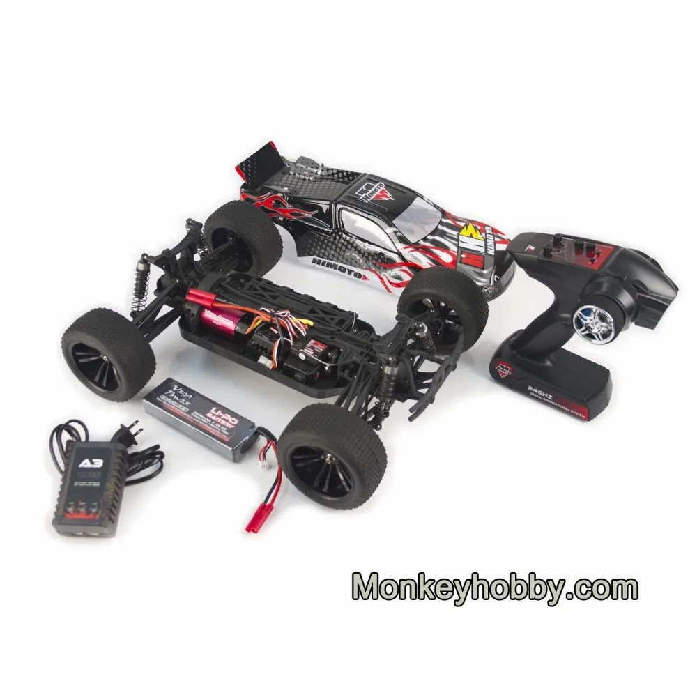 Himoto Катана 1:10 Масштаб RC автомобиль RTR 4WD Электрический внедорожный Truggy 2,4 ГГц пульт дистанционного управления бесщеточная версия автомобиля с Lipo батареей