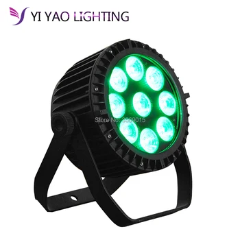

Outdoor 9X18W RGBWA 6in1 Mini LED PAR Light DMX Waterproof 9 Stage Lighting