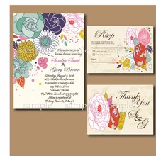 14 шт. винтажный цветочный свадебный набор приглашений деревенские кружева свадебные Захваты RSVP Спасибо карты на заказ Свадебные Изделия для декорации