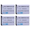 4Pcs 1800mAh SLB-10A SLB 10A SLB10A Camera Batteries for SAMSUNG HMX-U10 HMX-U100 SL720 SL310W SL820 HZ15W HZ10W ES60 ► Photo 1/4