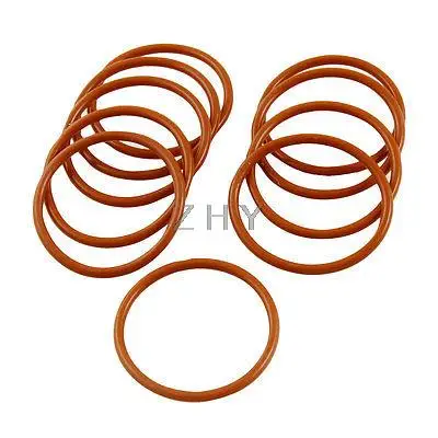 10 Pcs 29mm OD 2mm Thickness Red Silicone O Ring Oil Seals | Обустройство дома