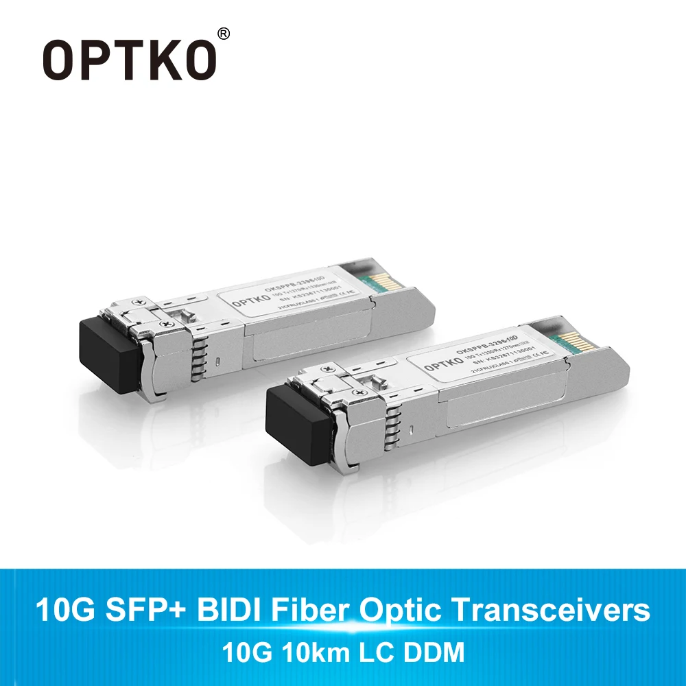 OPTKO 10 г SFP + BIDI волоконно-оптический модуль приемопередатчика 1270/1330nm (10 км LC DDM) 1